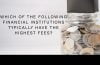 which of the following financial institutions typically have the highest fees