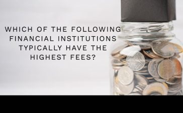 which of the following financial institutions typically have the highest fees