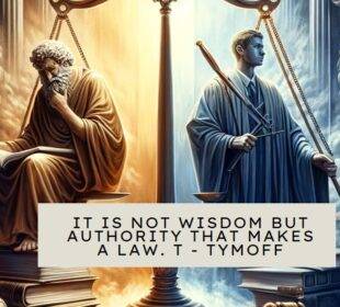 it is not wisdom but authority that makes a law. t - tymoff